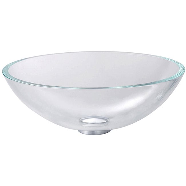 Kraus Crystal Clear 12 mm Thick Glass Vessel Sink