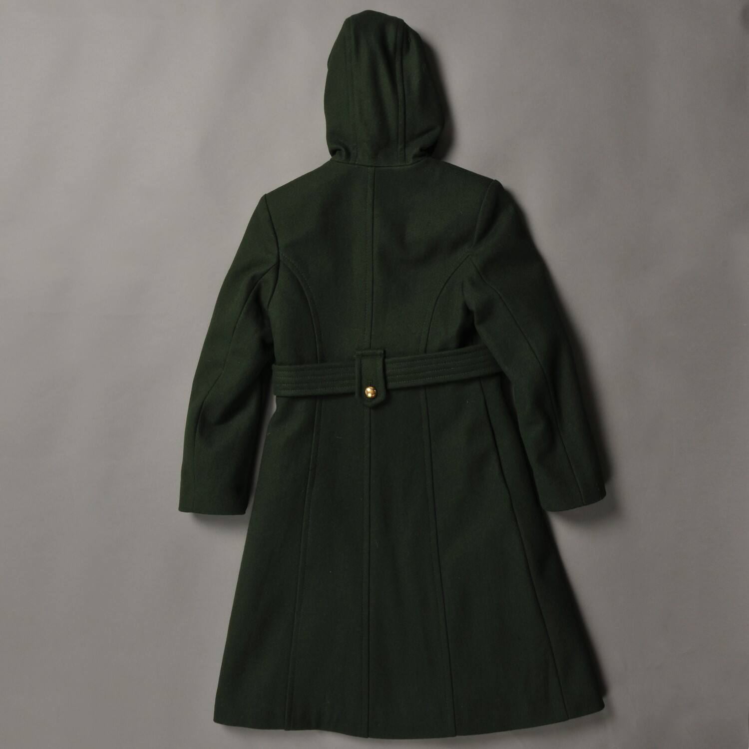 girls long wool coat