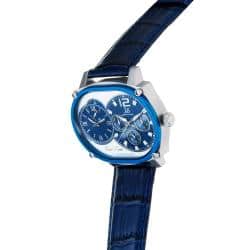 Joshua & Sons Men's Dual-time Multi-function Blue Watch