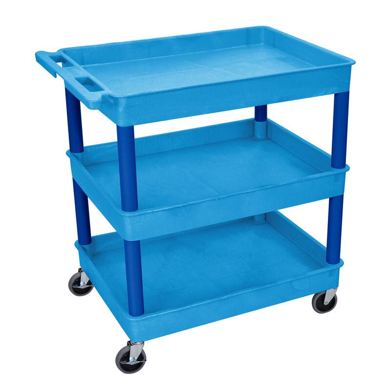 Luxor Blue 3 Tub Utility Cart