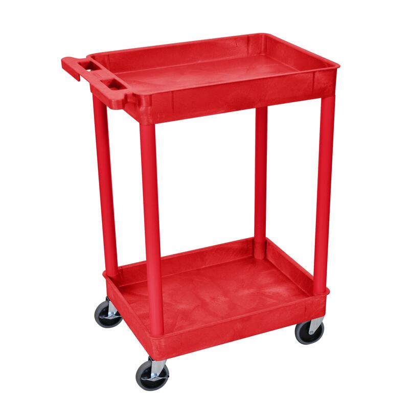 Luxor 2 Shelf Tall Utility Cart