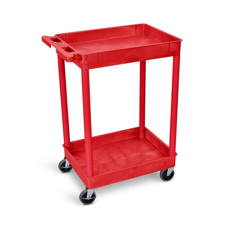 Luxor 2 Shelf Tall Utility Cart