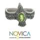 Silver rings for men - Hand Made Sterling Silver Peridot Solitaire Ring Indonesia