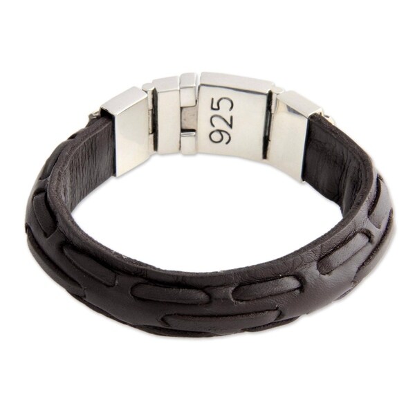mens leather bracelet