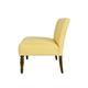 Handy Living Bradstreet Washed Buttercream Yellow Upholstered Armless Settee - Thumbnail 2