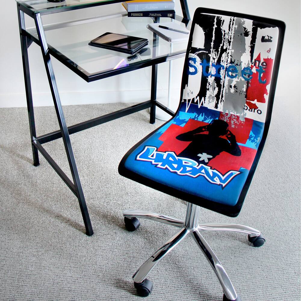 Printed Graffiti Urban Computer Chair