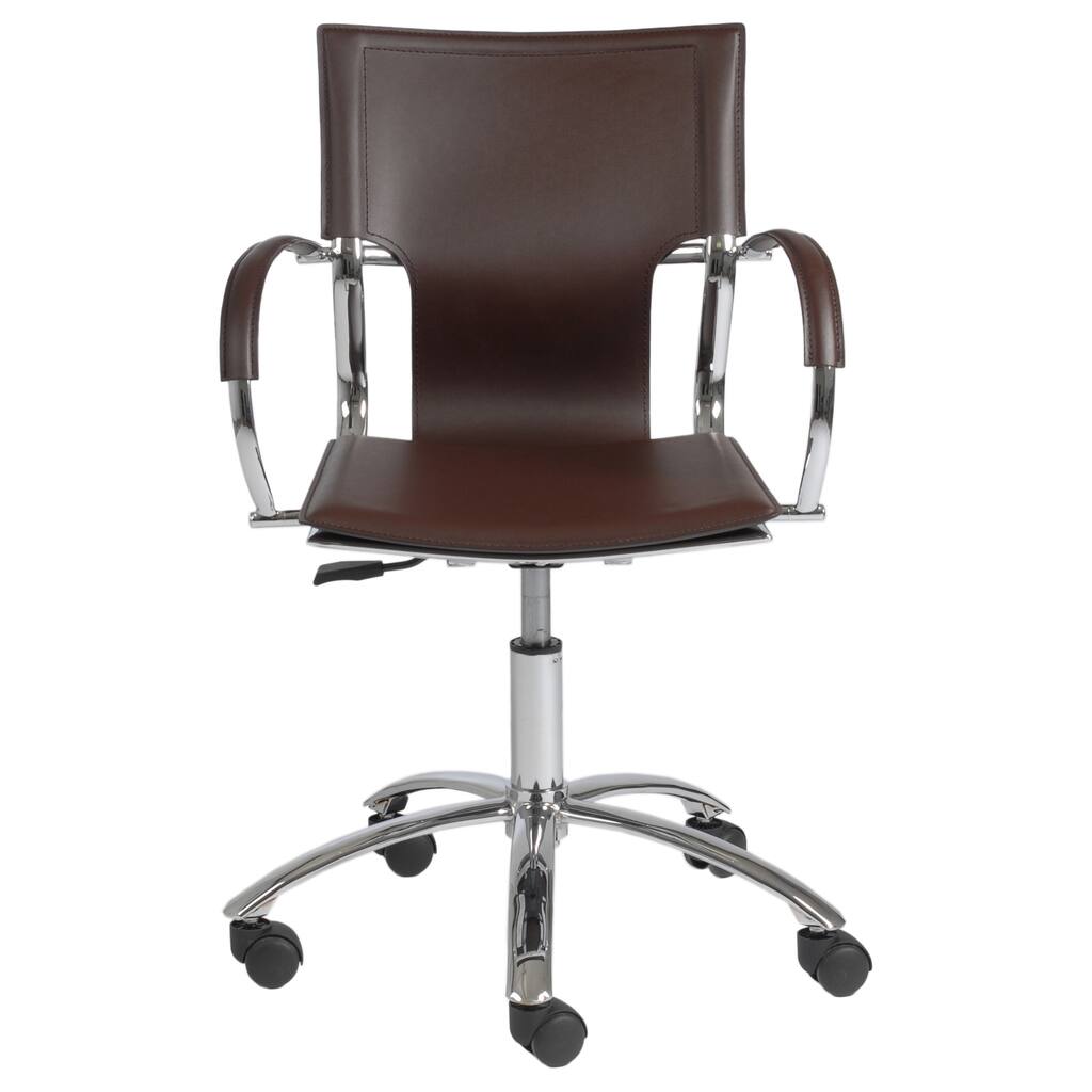 Vinnie Brown/Chrome Office Chair