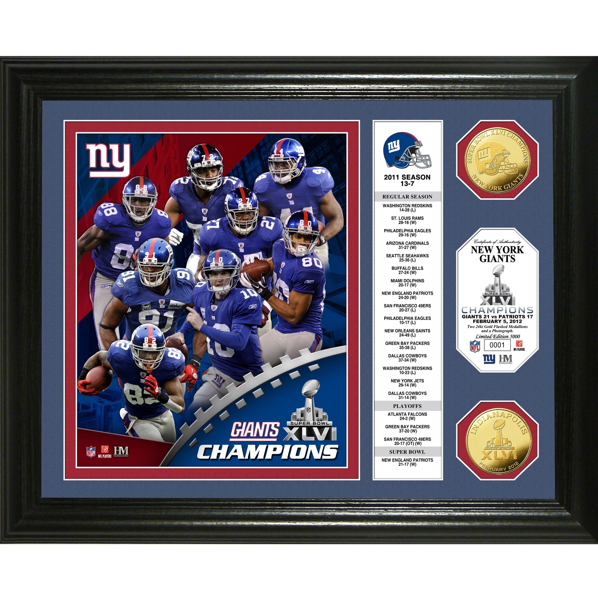 New York Giants Super Bowl Banner Collection Photo Mint