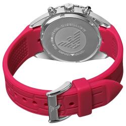 armani silicone strap watch