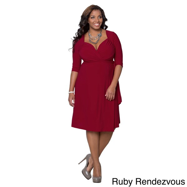 Kiyonna Womens Sweetheart Plus size Cocktail Dress  