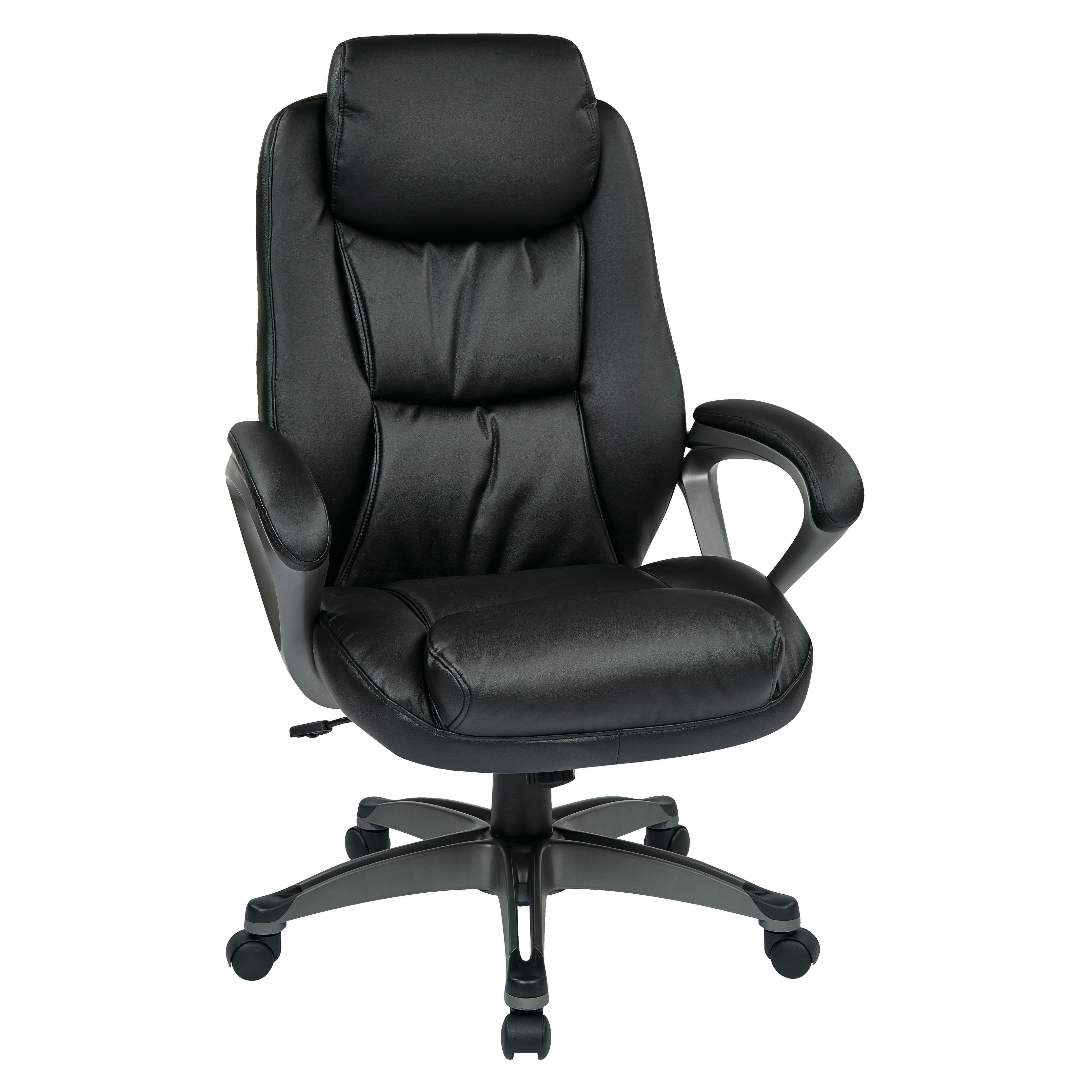 Office Star Matrex Bonded LeatherMesh High Back Chair Black - Office Depot