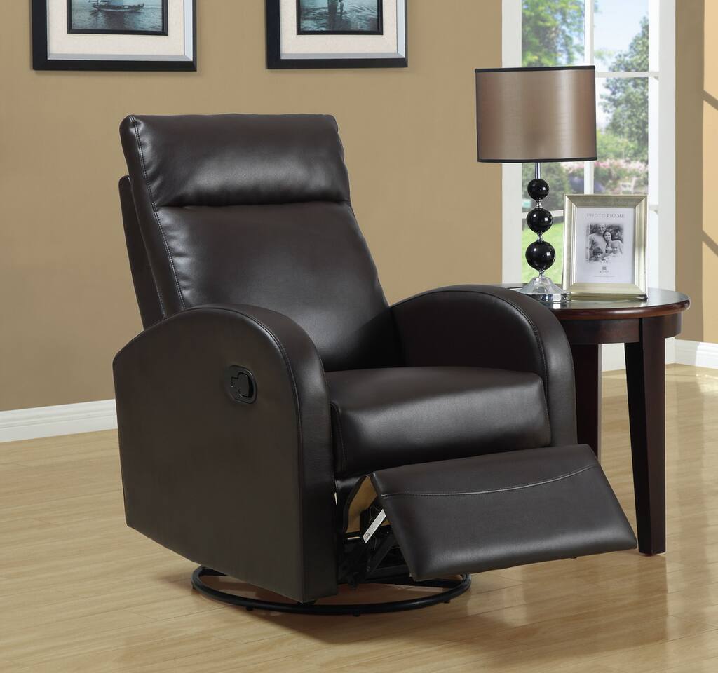 Brown Bonded Leather Recliner