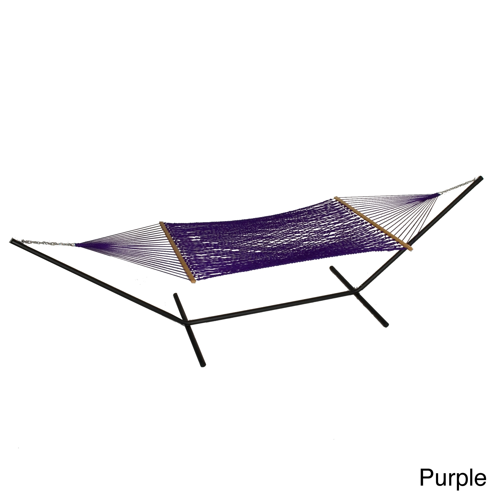 Phat Tommy Outdoor Oasis Hand Woven Olefin Rope Hammock