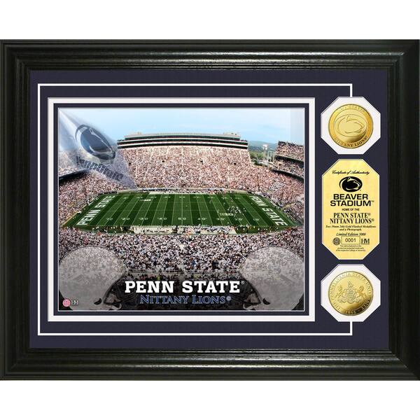 Highland Mint Penn State University Beaver Stadium 24k Gold Coin Photo Mint