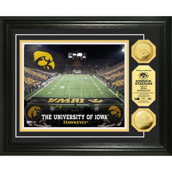 Highland Mint University of Iowa Kinnick Stadium 24k Gold Coin Photo Mint Highland Mint College Themed