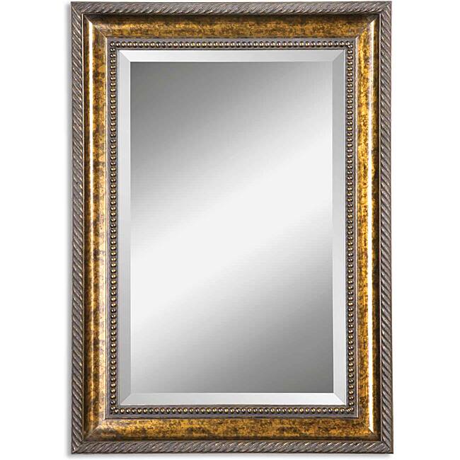 Uttermost Sinatra Vanity Wood Framed Mirror