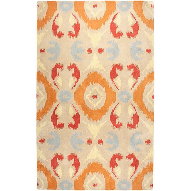 Rizzy Home Averlo Beige Oriental Area Rug - 8' x 10'