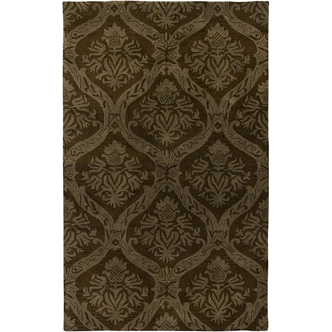 Hand tufted Averlo Brown Area Rug (5 X 8)