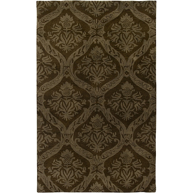 Hand-tufted Averlo Brown Area Rug (8' x 10')