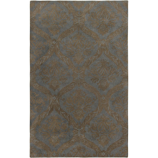 Hand-tufted Averlo Light Grey Area Rug (8' x 10') - 8' x 10'