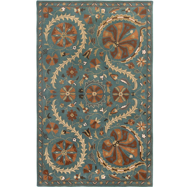 Hand-tufted Averlo Sage Rug (9' x 12') - 9' x 12'