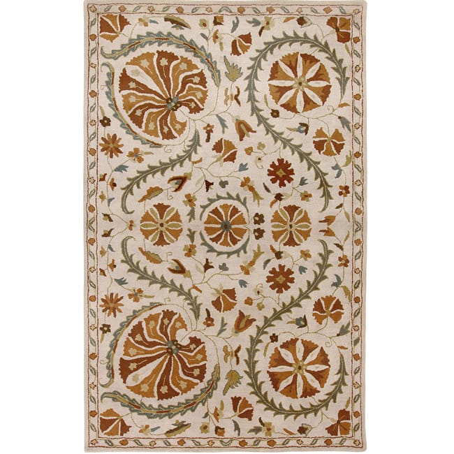 Hand-tufted Averlo Beige Rug (9' x 12') - 9' x 12'