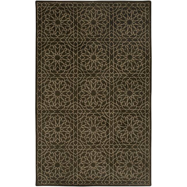 Hand-tufted Averlo Brown Rug - 9' x 12'