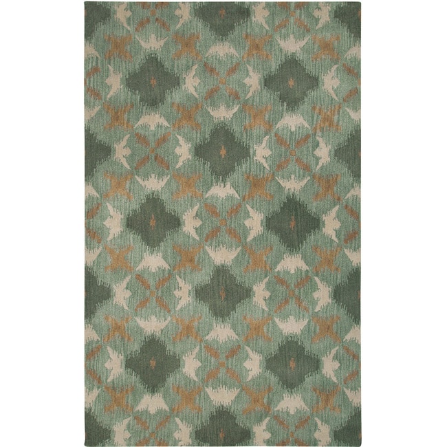 Hand tufted Averlo Blue Area Rug (8 X 10)