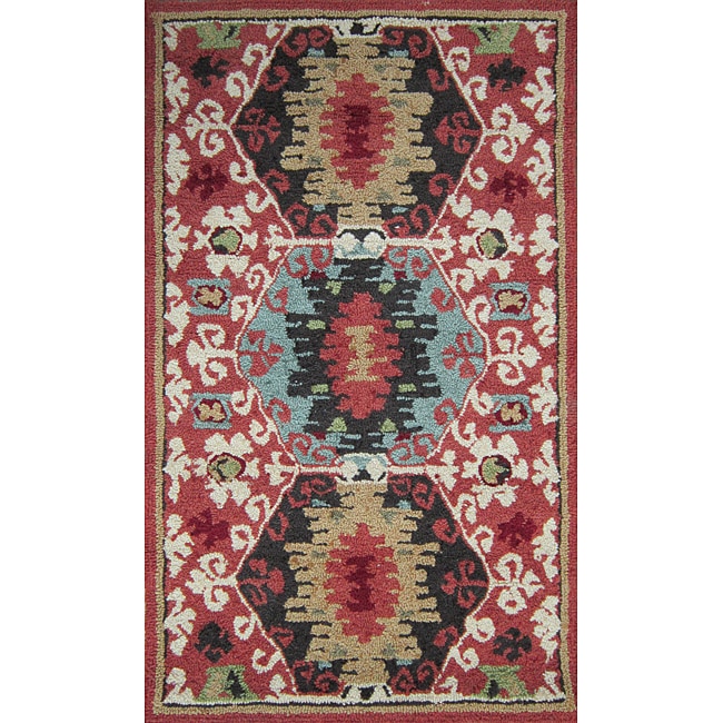 Hand hooked Rancho Rust Rug (23 X 39)