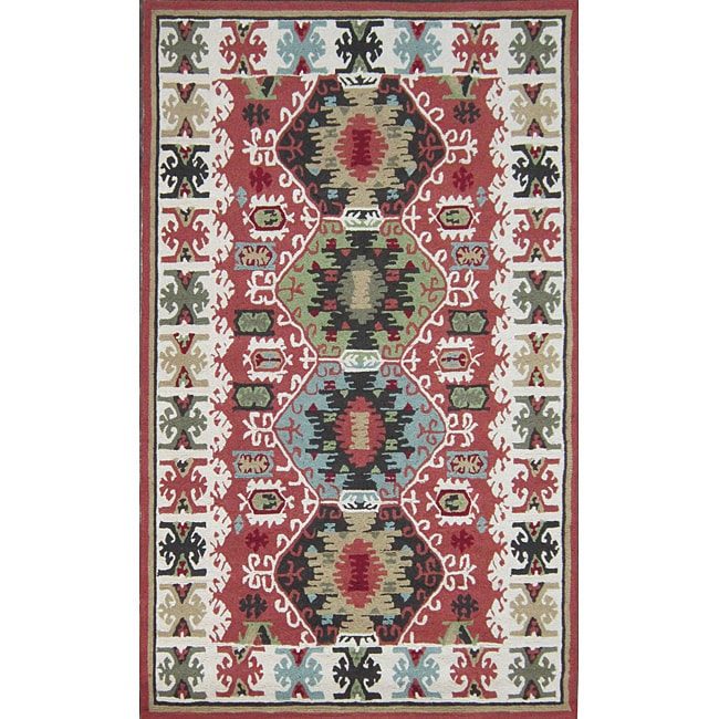 Hand hooked Rancho Rust Rug (5 X 76)