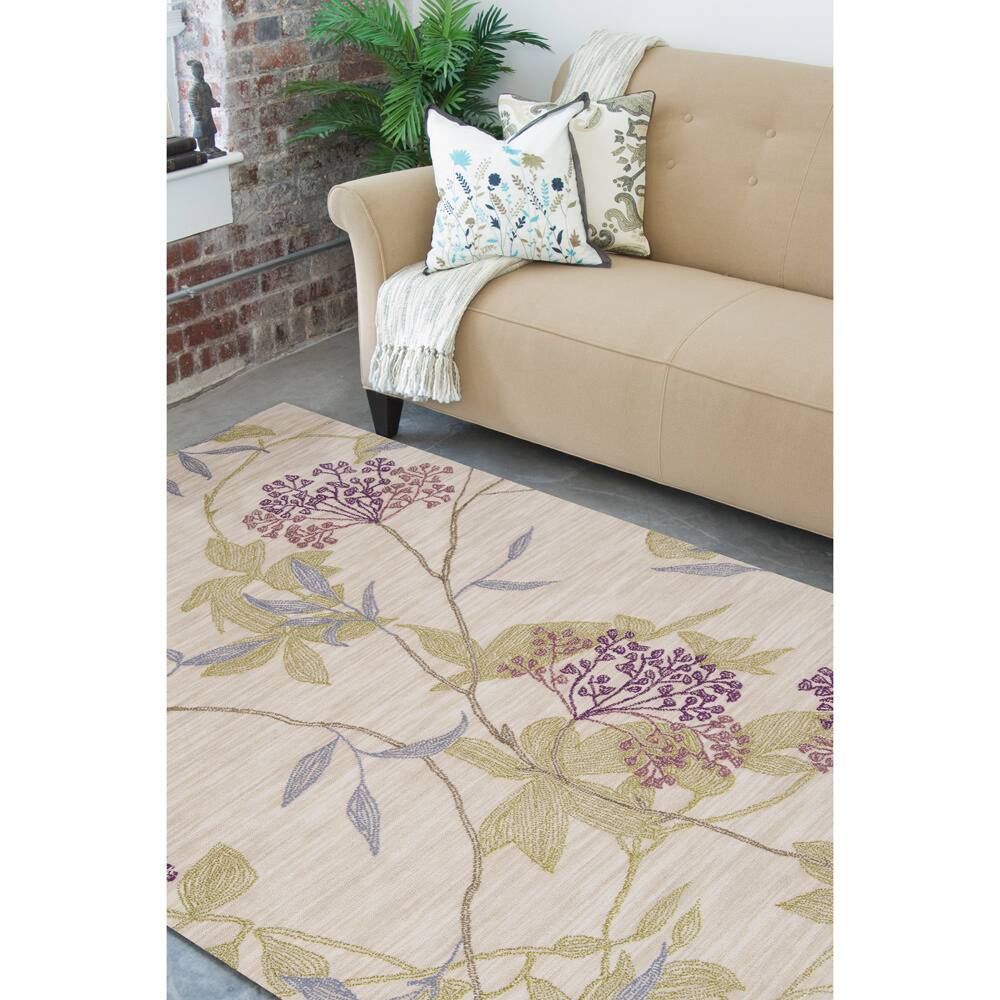 Kaisatsuko Hand-tufted Ivory Area Rug - 5' x 7'6"