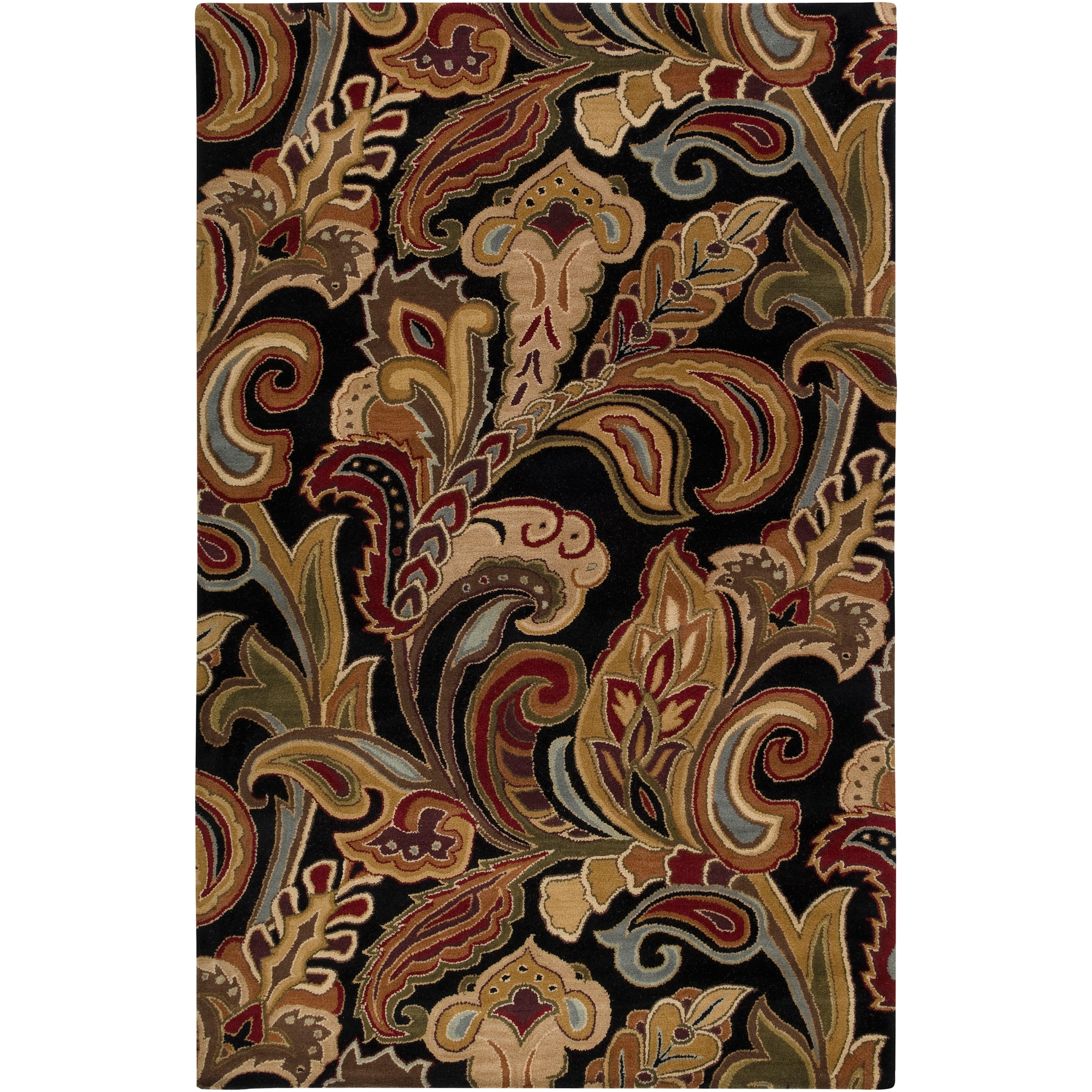 Hand Tufted Black Wool Ages Rug (8' x 11') - Free Shipping Today ...