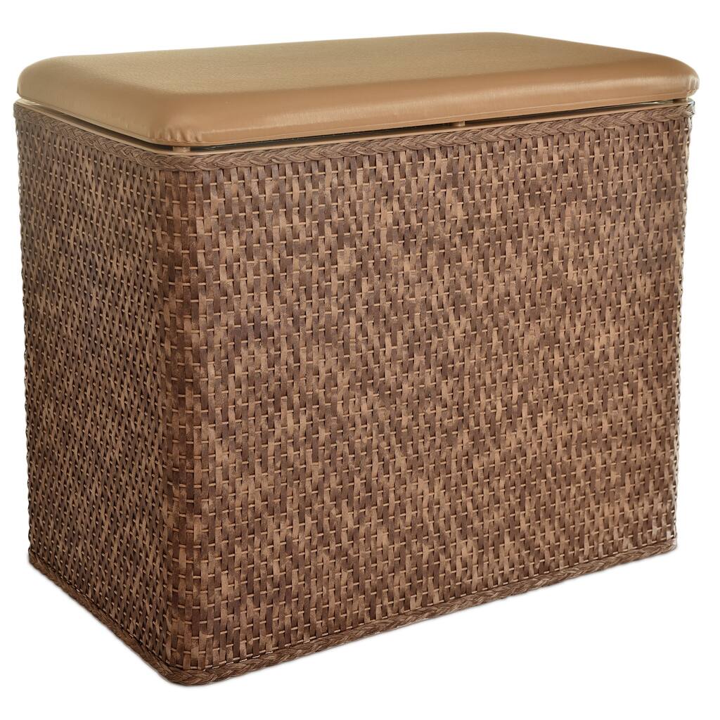 LaMont Home Carter Cappuccino Bench Hamper