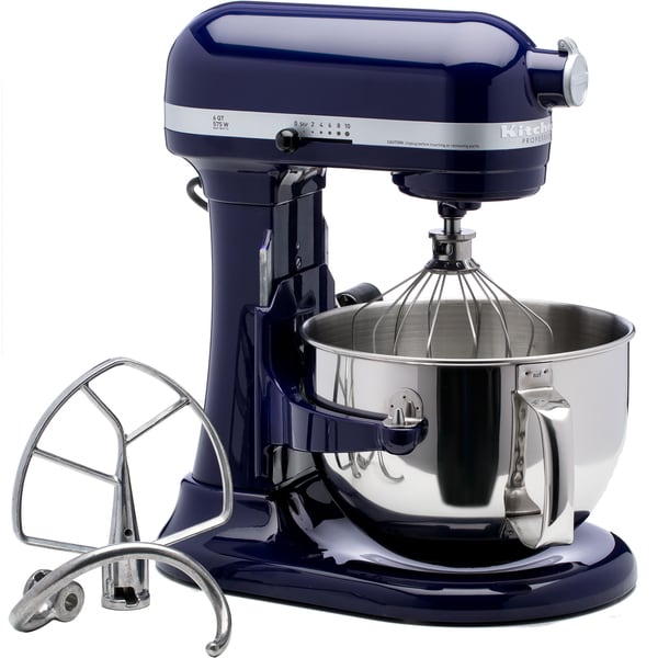 KitchenAid RKP26M1XBU Cobalt Blue 6 quart Pro 600 Bowl Lift Stand