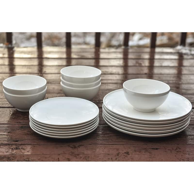 Red Vanilla Every Time White Coupe Salad Plates (Set of 6)