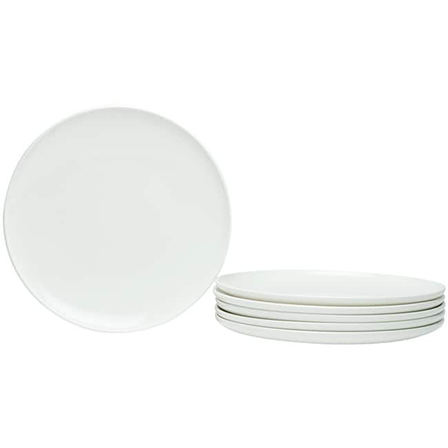 Red Vanilla Every Time White Coupe Salad Plates (Set of 6)