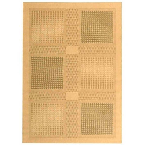 Safavieh Lakeview Natural/ Olive Green Indoor/ Outdoor Rug - 9' x 12'