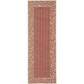 Safavieh Courtyard Red/ Natural Indoor/ Outdoor Rug - 2'3" x 6'7"