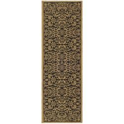 Black/ Natural Indoor Outdoor Rug (2'7x 8'2) Safavieh 3x5   4x6 Rugs