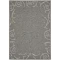 Safavieh Indoor/ Outdoor Dark Gray/ Light Grey Area Rug - 8' x 11'2