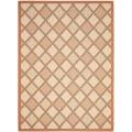 Safavieh Cream/ Terracotta Geometric Indoor Outdoor Rug - 8' x 11'2