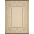 Safavieh Floral-Print Beige/Dark Beige Indoor/Outdoor Rug - 5'3 x 7'7