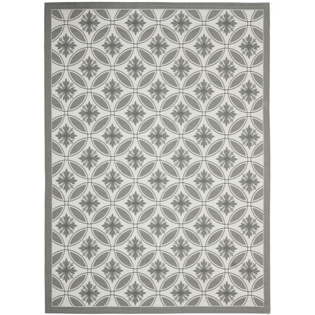 Light Grey/ Dark Grey Indoor Outdoor Rug (8 X 112)