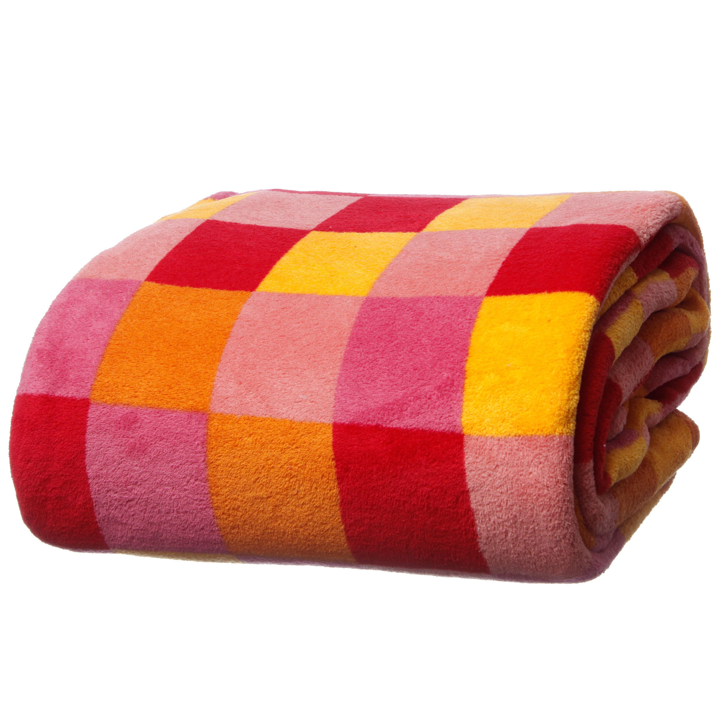 Luxury Printed Check Microplush Blanket