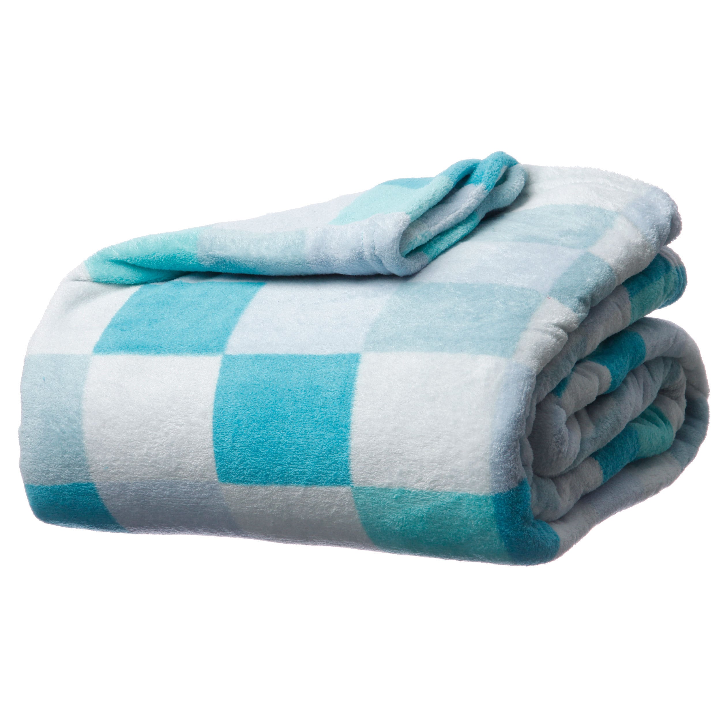 Luxury Printed Check Microplush Blanket