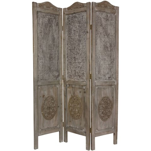 Handmade 6' Closed Mesh Antique Design Room Divider