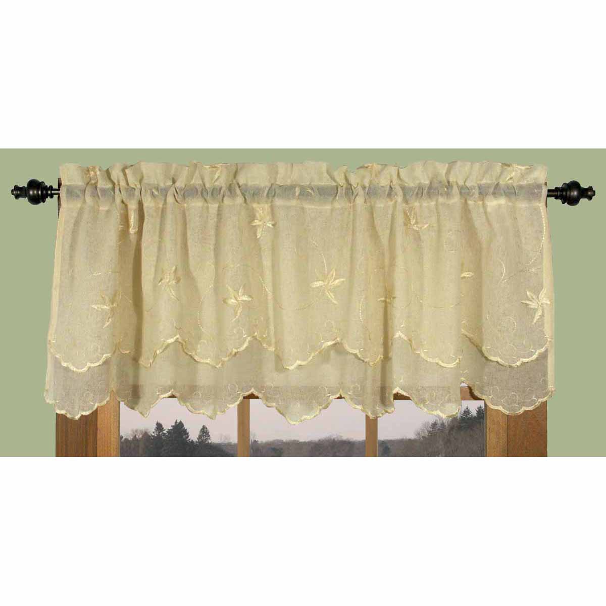 Zurich Vine And Leaf Scalloped Valance