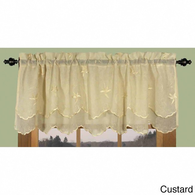 Zurich Vine And Leaf Scalloped Valance