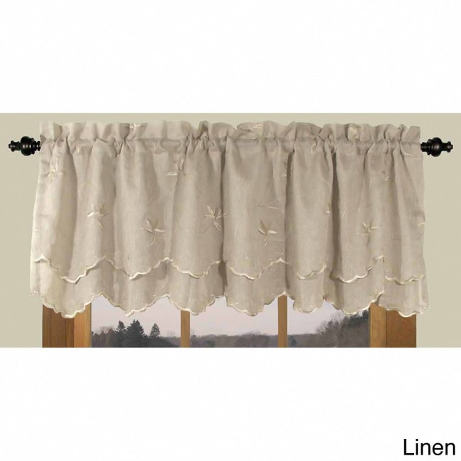 Zurich Vine And Leaf Scalloped Valance