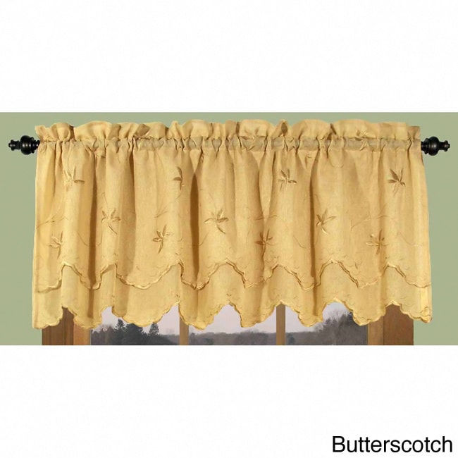 Zurich Vine And Leaf Scalloped Valance